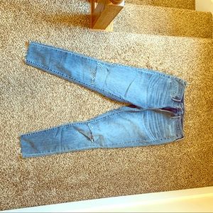 High waisted skinny jeans